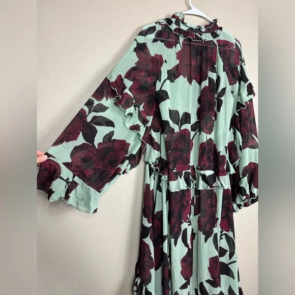 Free People Hearts Run Wild Maxi Dress large EUC H - Picture 7 of 10